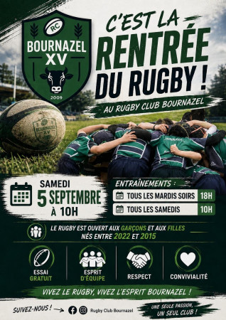 🏉 Rentrée du RCB le samedi 5 septembre 🏉