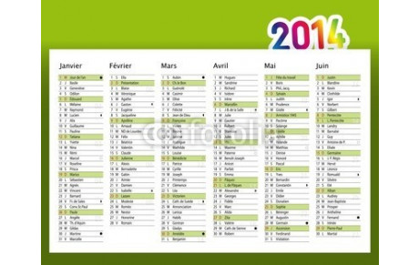  Calendrier de la saison 2013-2014 pour toutes les catégories