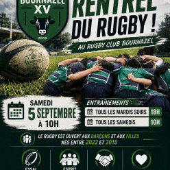 🏉 Rentrée du RCB le samedi 5 septembre 🏉